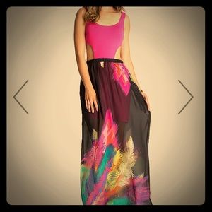 Brand new size small bebe maxi dress