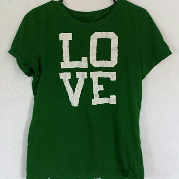 American Eagle "LOVE" green tshirt