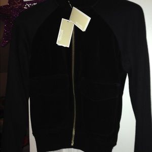 Michael Kors black suede jacket