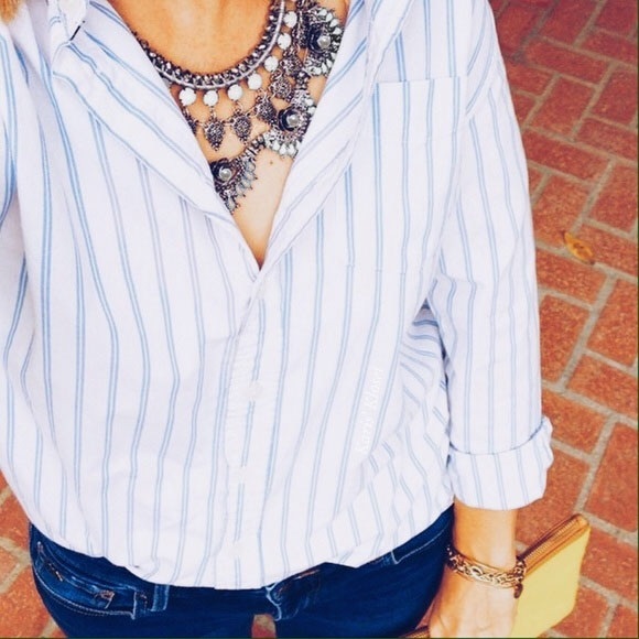 Sold silver statement necklace - Picture 3 of 4