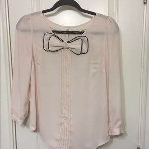 Bow tie blouse