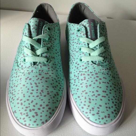 ✖Sold✖ SUPRA Mint Chocolate Chip Wrap Sneakers - Picture 2 of 4