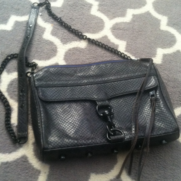 Rebecca Minkoff MAC Snake Purse w black hardware