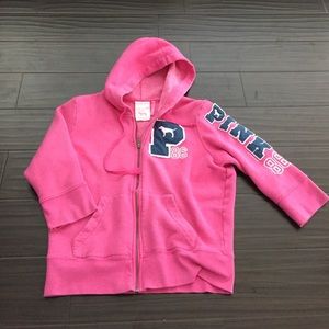 Vs pink 3/4 sleeve hoodie!