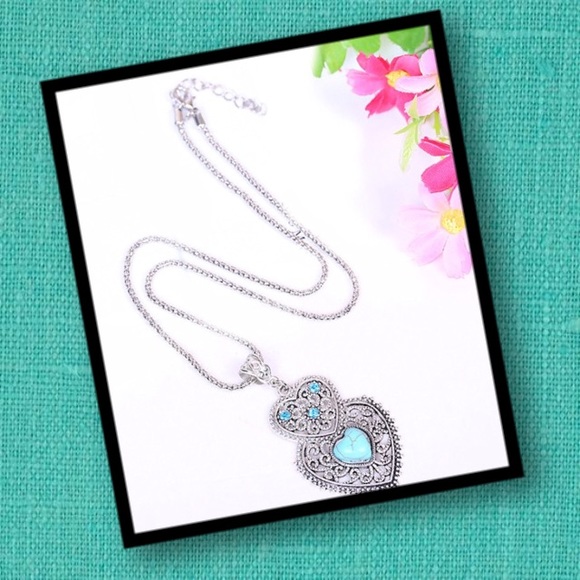 🌟Double heart necklace - Picture 2 of 3