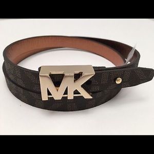 Michael Kors Logo Buckle Belt