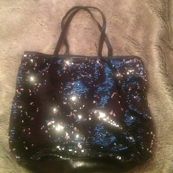 Black Sparkle Tote-Betsey Johnson