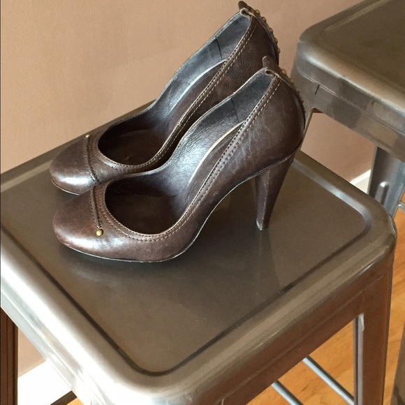 Costume National distressed leather pumps