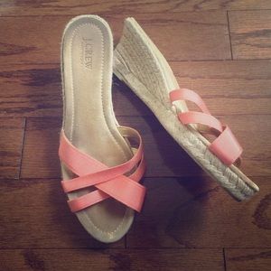 JCrew wedge espadrille sandal