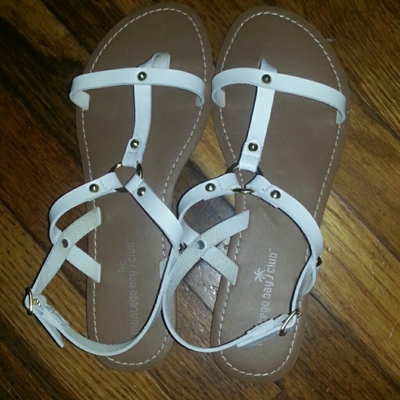 White sandals