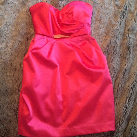 Pink sweetheart Bebe dress