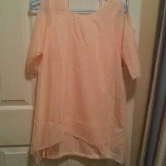 PINK CHEMISE SHIRT WITH UNDER SILK TANK - Picture 1 of 1