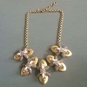 JCrew gold jeweled necklace