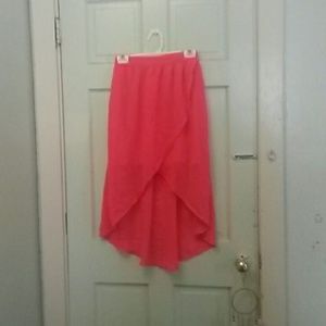 Pink High-Low skirt