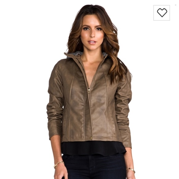 Jack by BB Dakota Faux Leather Jacket size M