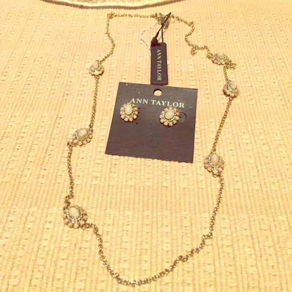Earring and necklace set.