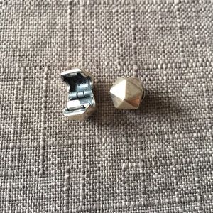 Authentic octagon Pandora clips