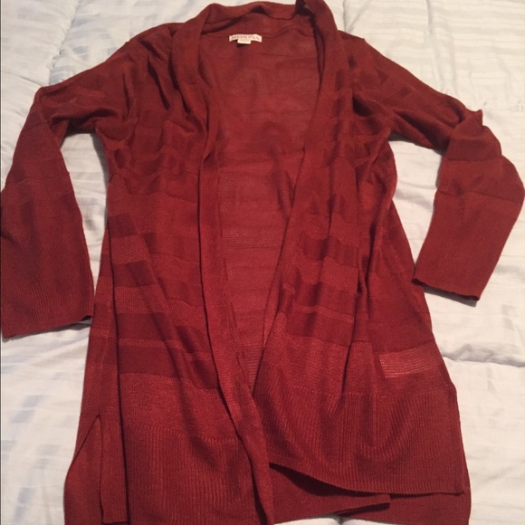 Merona Sweaters - Burgundy lightweight cardigan