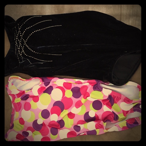 2 gymnastics leotards