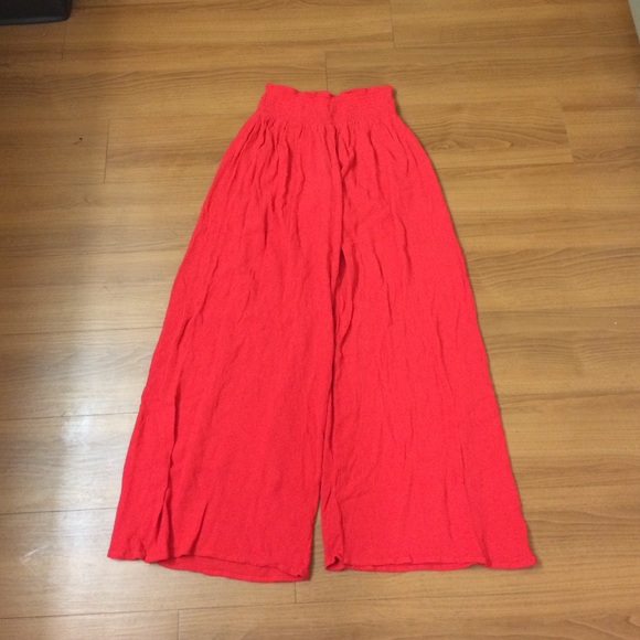 Coral Flare Pants