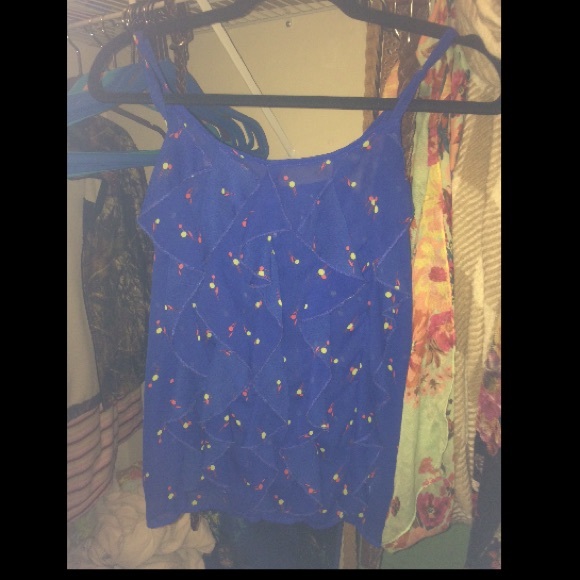 blue summer tank top