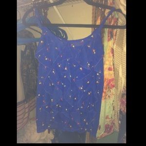 blue summer tank top