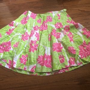 Lilly Pulitzer pleated a-line skirt