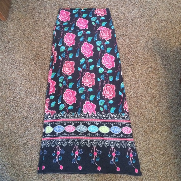 Free People Boho Maxi Skirt