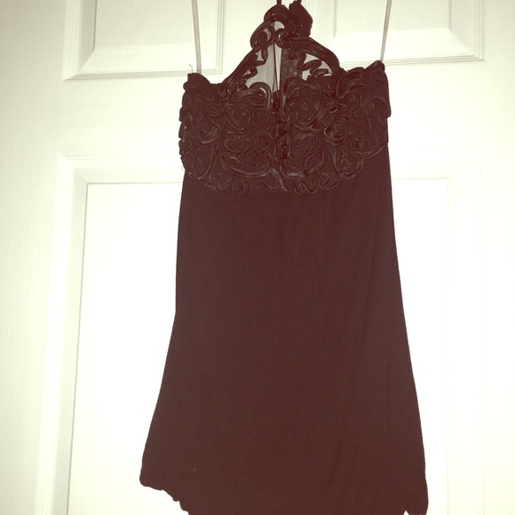 Cute black tunic/ dressy top