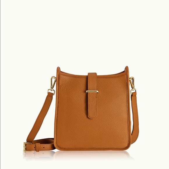GiGi New York Handbags - GiGi New York Elle Crossbody bag in saddle brown