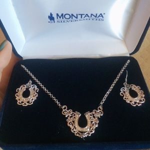 Horseshoe Earring/Necklace set