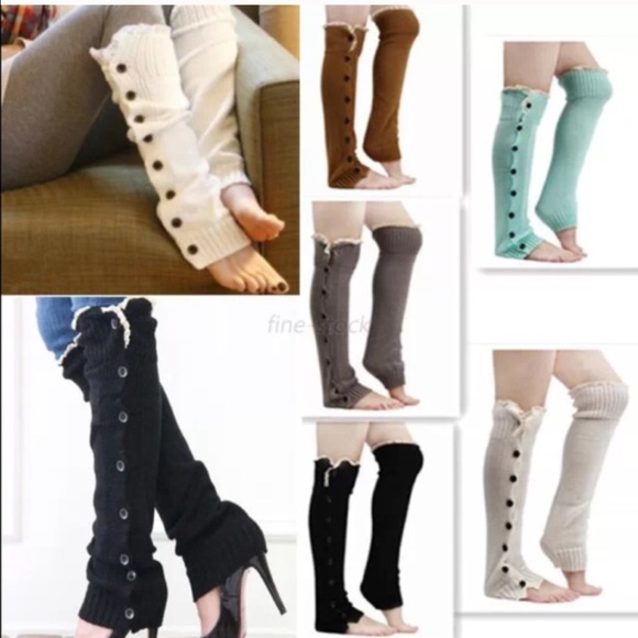 NEW Crochet lace leg warmers $13& less must bundle - Picture 1 of 3