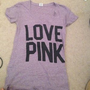 PINK v neck tshirt