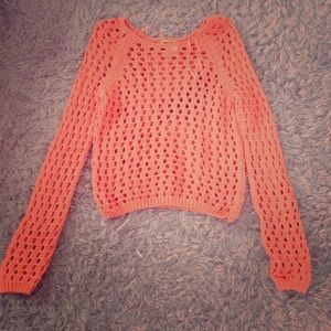 Knit long sleeve sweater