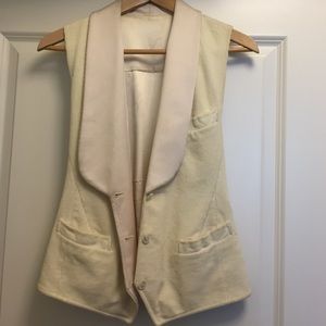 Dolce and Gabbana corduroy beige vest
