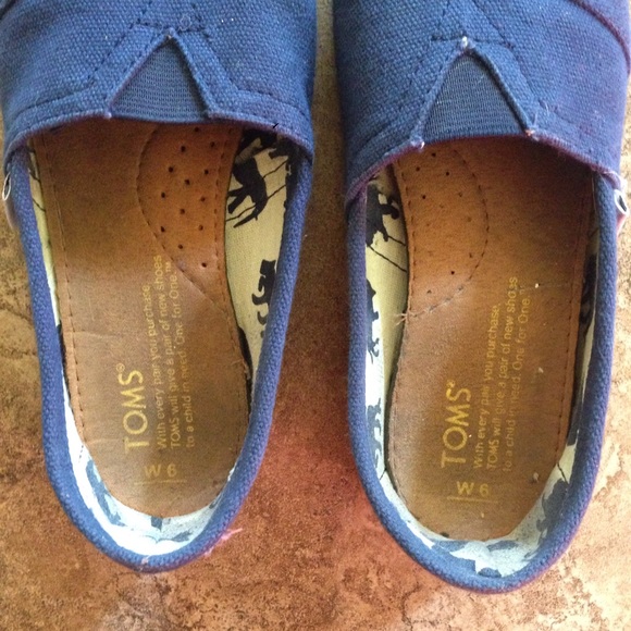 Navy Blue slip-on TOMS