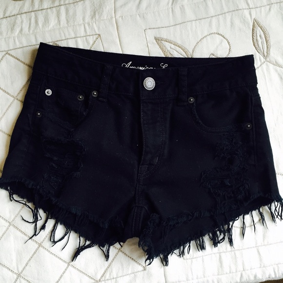 AE Black high waist shorts