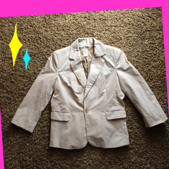Gap Beige blazer with shoulder pads - Picture 1 of 2