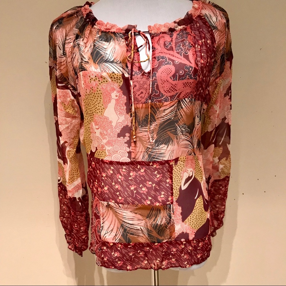 🆕 Printed Blouse Top