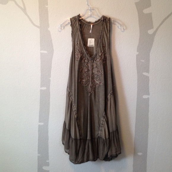 Free People mixed media dress.