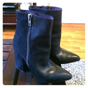 Aldo Pofadder Booties - leather/suede