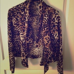 Waterfall Leopard Cardigan