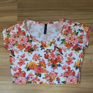 Floral crop top