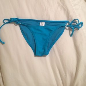 Blue bathing suit bottoms
