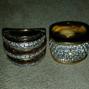 Bundled diamond ring set