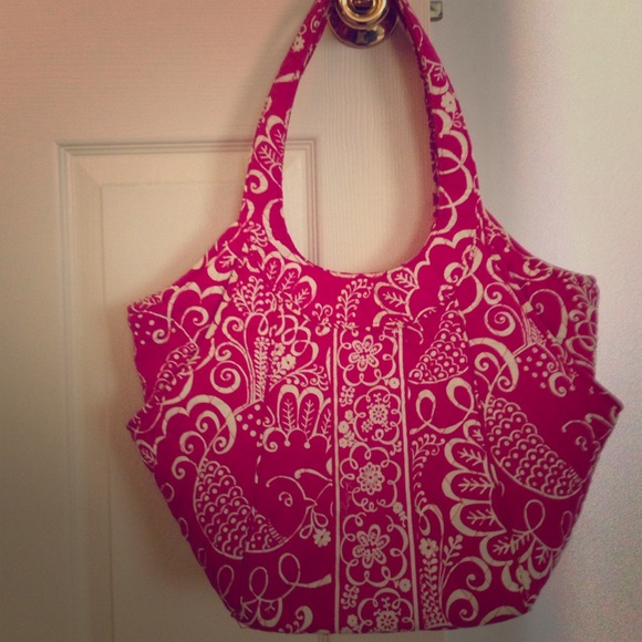 Vera Bradley twirly birdy pattern.