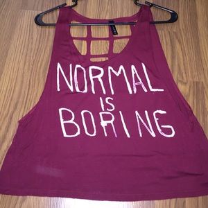 Normal is boring tanktop