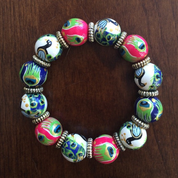 Angela Moore Peacock Bracelet