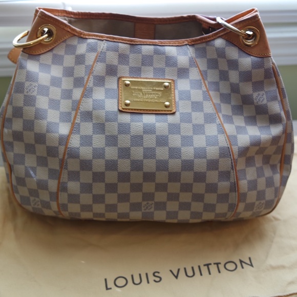 |SOLD|AUTHENTIC LV Damier Azur Canvas Galliera PM - Picture 1 of 4