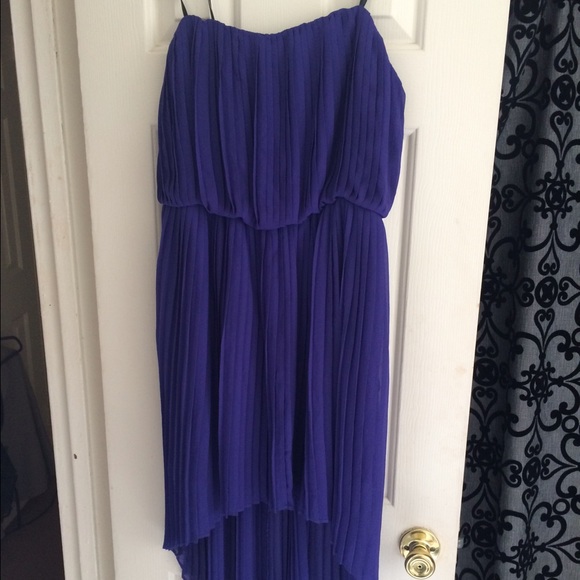 Strapless Purple BCBG Dress
